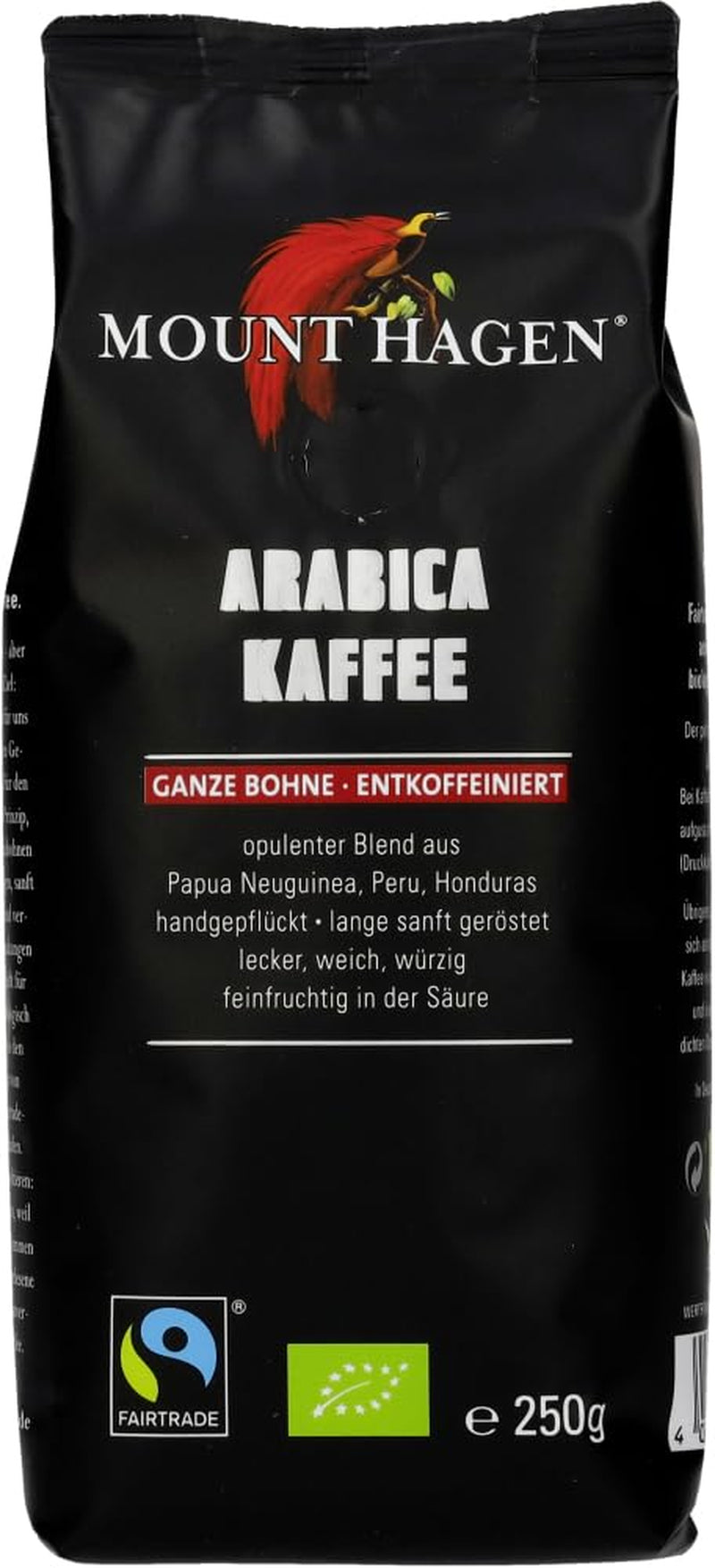 Ekologiska rostade kaffebönor, koffeinfria (2 x 250g)