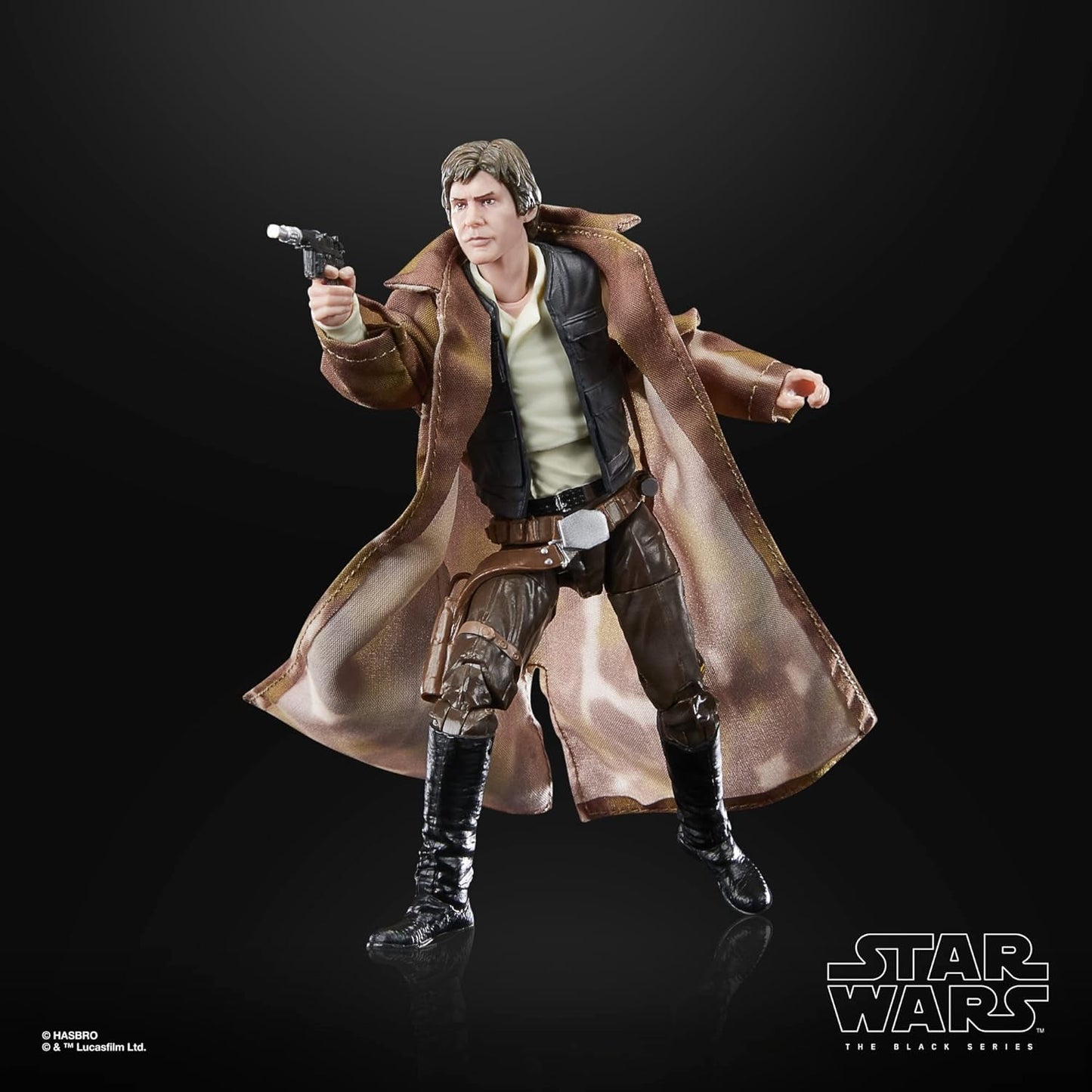 Star Wars Black Series Han Solo, 15 cm lång actionfigur Zu Wars: Jediriddarens återkomst Actionfigurer Naty Shop