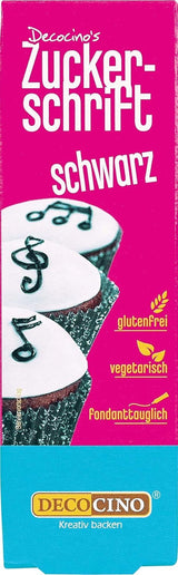 Decocino Red Sugar Lettering - Matfärgning Bokstäver - Praktiskt rör för märkning av fondant och glasyr - Bakdekorationer för tårtor, kakor och muffins! (paket med 2)