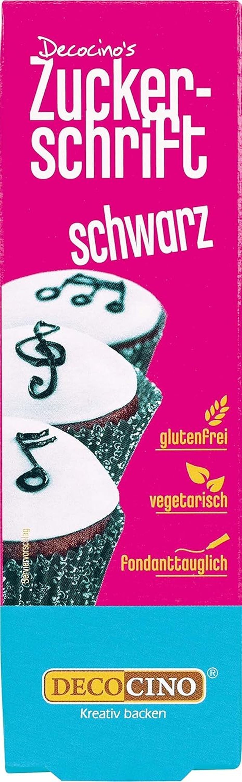 Decocino Red Sugar Lettering - Matfärgning Bokstäver - Praktiskt rör för märkning av fondant och glasyr - Bakdekorationer för tårtor, kakor och muffins! (paket med 2)