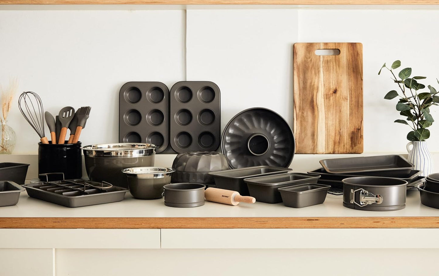 BERGNER BAKING LOVERS - Set Von 2 X 6 Cup Muffinformen - Kohlenstoffstahl Mit Ilag Essential, PFOA Frei, Leicht Zu Reinigen Formar och brickor för bakning Naty Shop