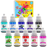 DecorRom, set med 10 flytande matfärger, 10 x 10 ml Naty Shop Standardtitel