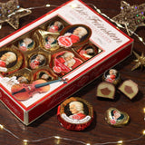 Reber Mozartkulor med mörk choklad, 6-pack med marsipan och nougat, vegansk - 1 x 120 g