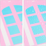 Relaxdays modulhylla för barnrum, prinsesslottsdesign, plast, DIY-skåp med dörrar, HL: 128 x 110 x 37 cm, rosa