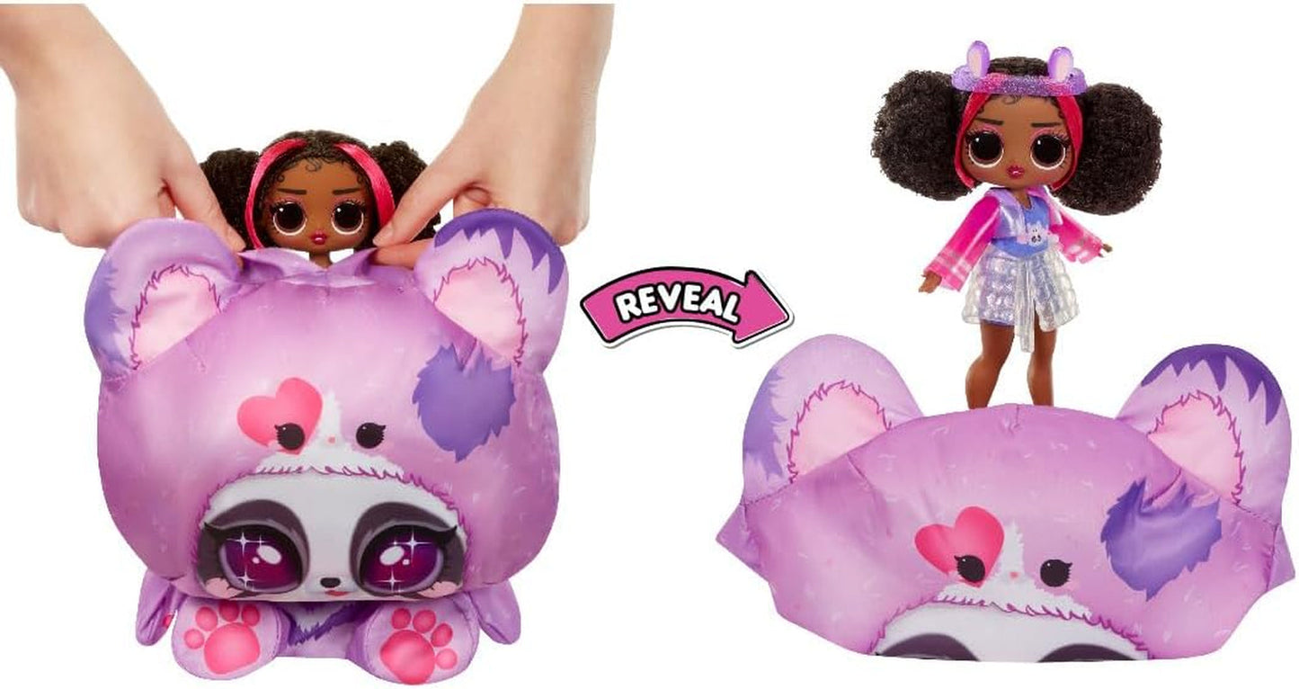 LOL Överraskning! Preteen Costume, Surprise Hoops, Söt Modedocka med Lila Panda Uppblåsbar Kostym och massor av överraskningar, inklusive bra mode och accessoarer - Perfekt för barn från 4 år och uppåt
