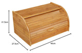 54118 Brödkorg, bambu 40 x 26 x 20 cm, brun, 40,x 27,5 x x 21,5 cm Matförvaringslådor Naty Shop