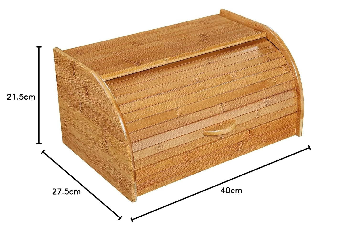 54118 Brödkorg, bambu 40 x 26 x 20 cm, brun, 40,x 27,5 x x 21,5 cm Matförvaringslådor Naty Shop
