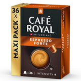 Café Royal Espresso Forte – Nespresso®-kompatibla kaffekapslar, 100 % Arabica, fyllig, medelrostad, intensitet 9/12, 36 kapslar