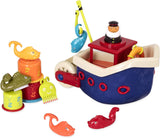 B. leksaker 13 delar badkarsleksak för barn med båt, staplingsglas, fisk, fiskeleksak för barn badkar från 1 år Leksaker Bebe Naty Shop Standardtitel