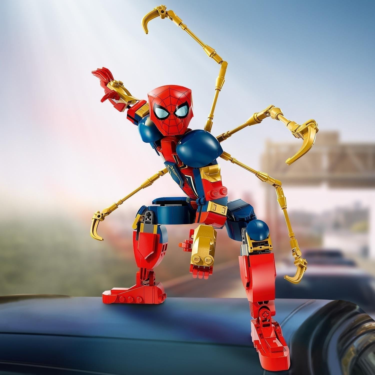LEGO Marvel Iron Spider-Man byggklossar Superhjälte actionleksak för barn 8+ Pojkar och flickor Pansarset Byggbar modell Avengers Presentidé för Marvel-filmfans 76298 Byggset Beuche den LEGO-Store