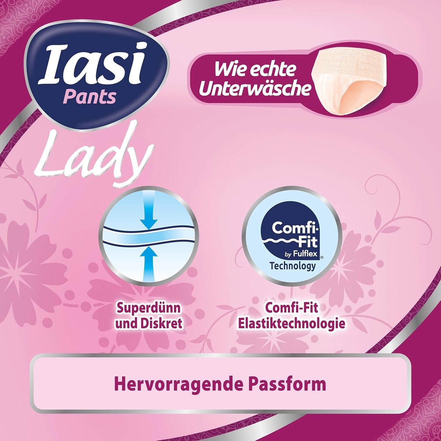 LADY Pants 48 Disponibel urininkontinensbyxor Absorbens Plus Size S för kvinnor 48 st