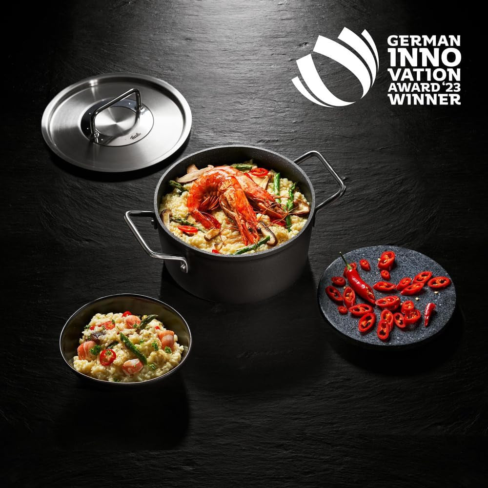 Fissler Adamant, serveringspanna, aluminium, non-stick, högkant, reptålig - Induktionsgrytor och stekpannor Naty Shop