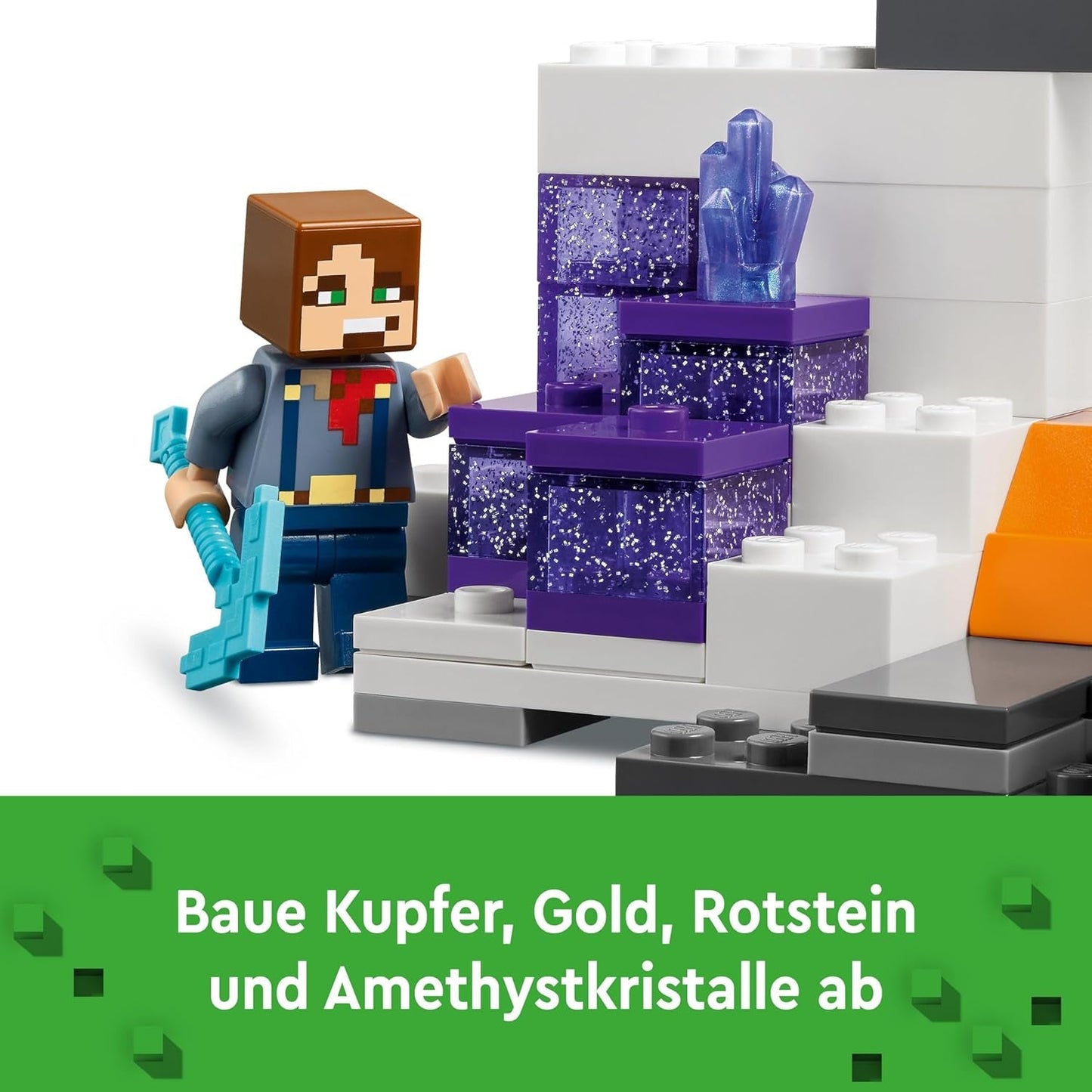 LEGO Minecraft Badlands Mine Videospelsgruvleksaksset för pojkar och flickor i åldrarna 8+ Kul byggstenar Äventyrsset Födelsedagspresent 21263 Byggset Besuche den LEGO-Store