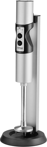 Ritter Stilo 7 plus Kabelloser Stabmixer, Pürierstab Mit Akku Aus Vollmetall, Tillverkad i Tyskland, Silver Kitchen Naty Shop Stilo 7 Plus