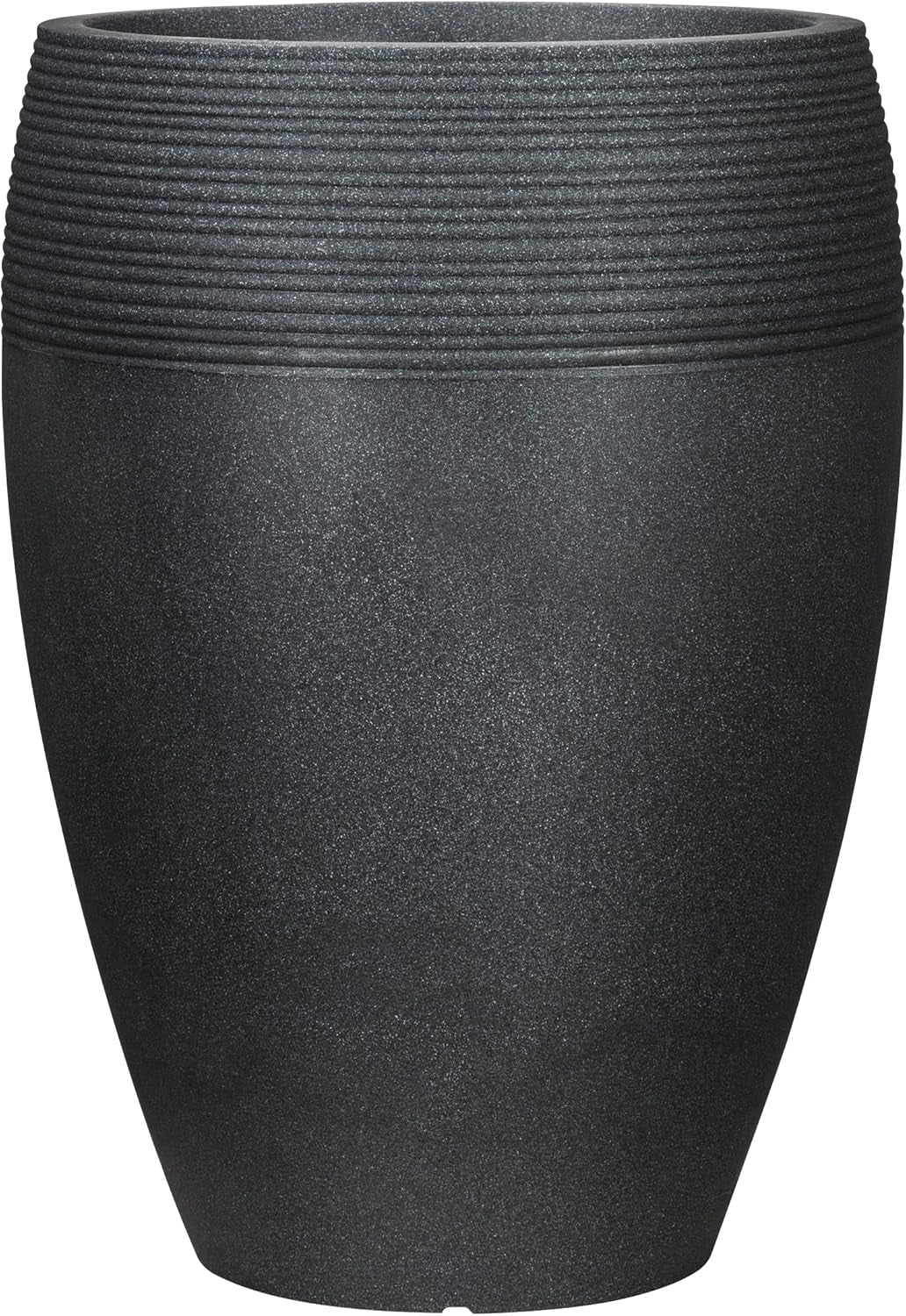 Scheurich Lineo, plastkruka, svart granit, diameter 30 cm, höjd 24,1 cm, volym 11 l.