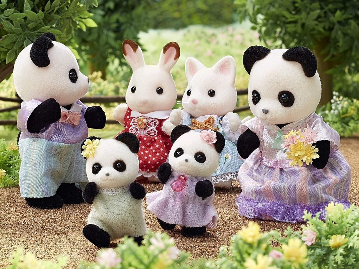 Sylvanian Families L5529 Panda Family - Dockhusfigurer