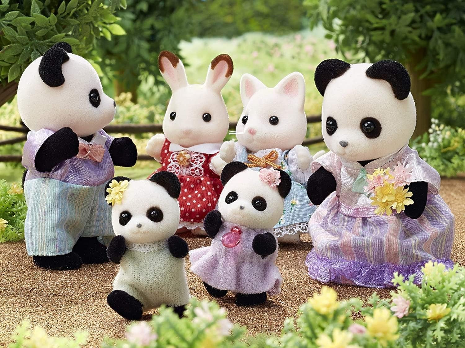 Sylvanian Families L5529 Panda Family - Dockhusfigurer