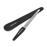 Nagelfil Fodrad Naturlig & konstgjord nagelfil Dubbelsidig Medium Grit Stark Heavy Duty Hemmasalong Professionell manikyr Pedikyr 2 st