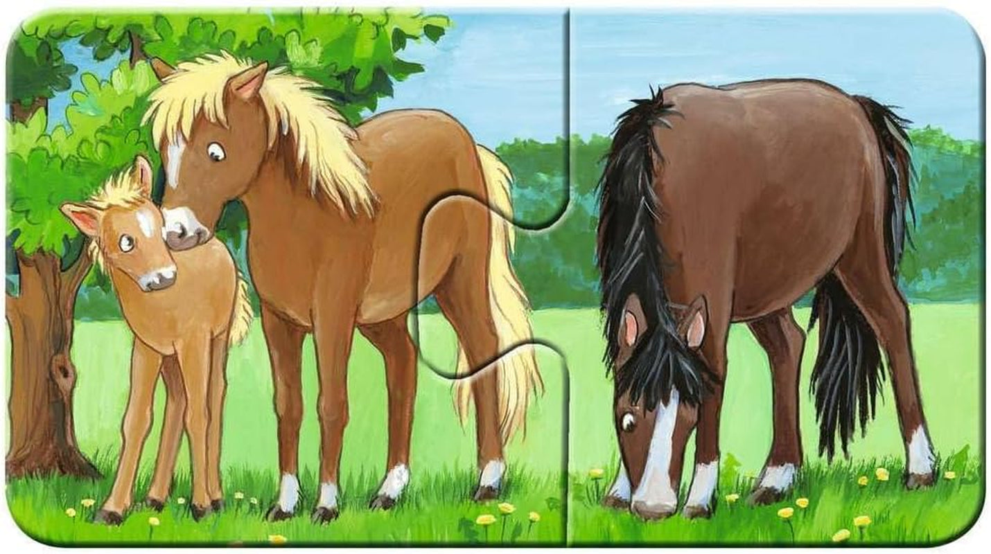 Ravensburger Pussel för barn - 05072 Husdjursfamiljer - Mitt första 9X2-pussel - Pussel för 2-åringar Pussel Naty Shop