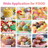 Svart gel matfärgning - 40 g gelbaserad matfärg, sockerfri matfärg, högkoncentrerad, för bakning av kakor, makroner, glasyr, fondant, kakor, munkar