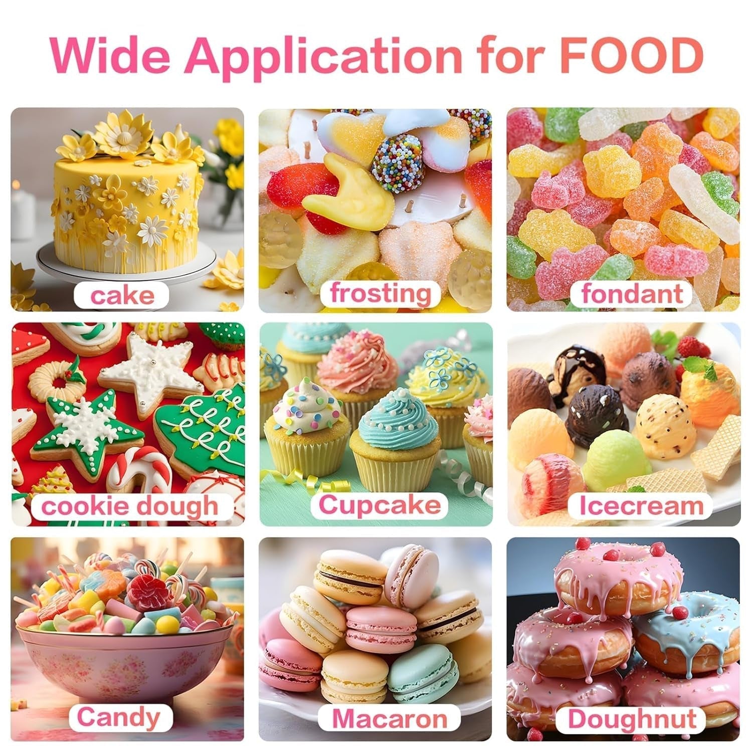 Svart gel matfärgning - 40 g gelbaserad matfärg, sockerfri matfärg, högkoncentrerad, för bakning av kakor, makroner, glasyr, fondant, kakor, munkar