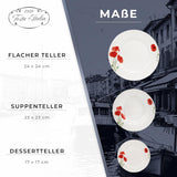 Servisset för 6 - 18 delar - Porslinsservisset - Vitservisset - Skål- och tallrikset - Modernt servis - Tallrikar - Bordsservering - Servisset för 6