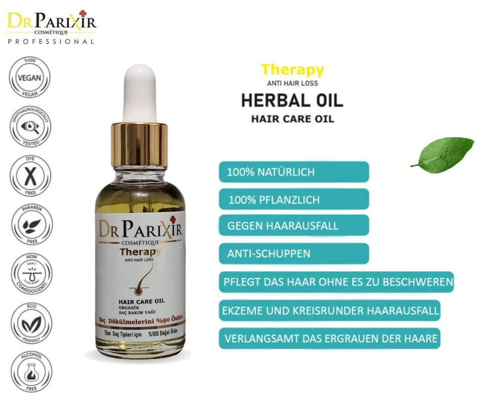 Dr Parixir Anti-Hair Loss Serum - Effektiv lösning med olivolja och rosmarin, 30ml | Minskar håravfall och stärker hårrötterna Naty Shop Hair Care
