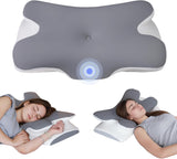 Memory Foam Kudde Nackkudde Ortopedisk kudde - Ergonomisk design Ihålig form för sido-, rygg- och magsliprar Grå cervikala ortopediska kuddar Naty Shop Standardtitel