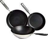 Pannan i rostfritt stål med non-stick beläggning - lämplig för induktion, med bekvämt handtag - 28 Cm grytor och kastruller Naty Shop 24/28/28 Cm Pan Set