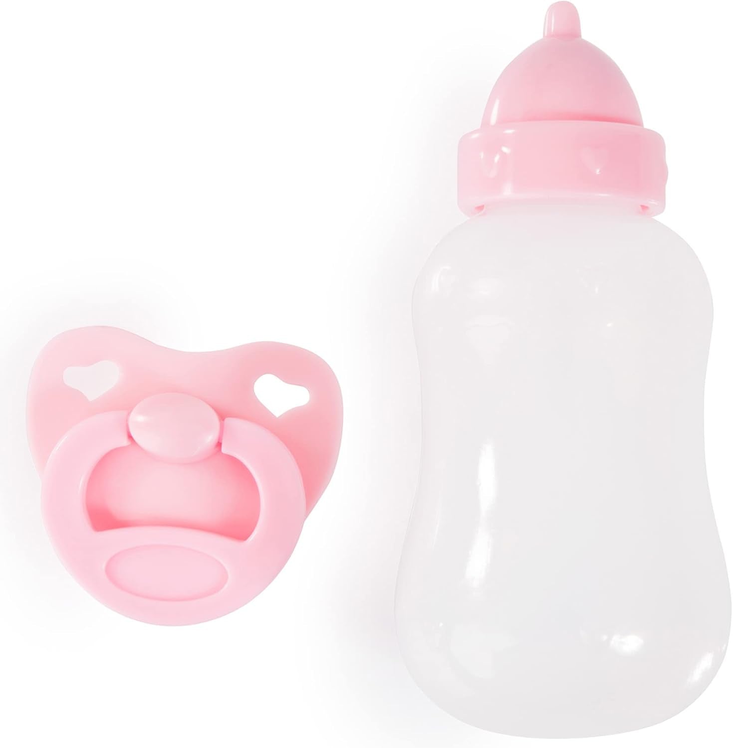 Bayer Design 93822AA Babypuppe Anna, spricht 24 Babylaute, weicher Körper, Schlafaugen, Schnuller, Flasche, 38 cm, rosa, Liten