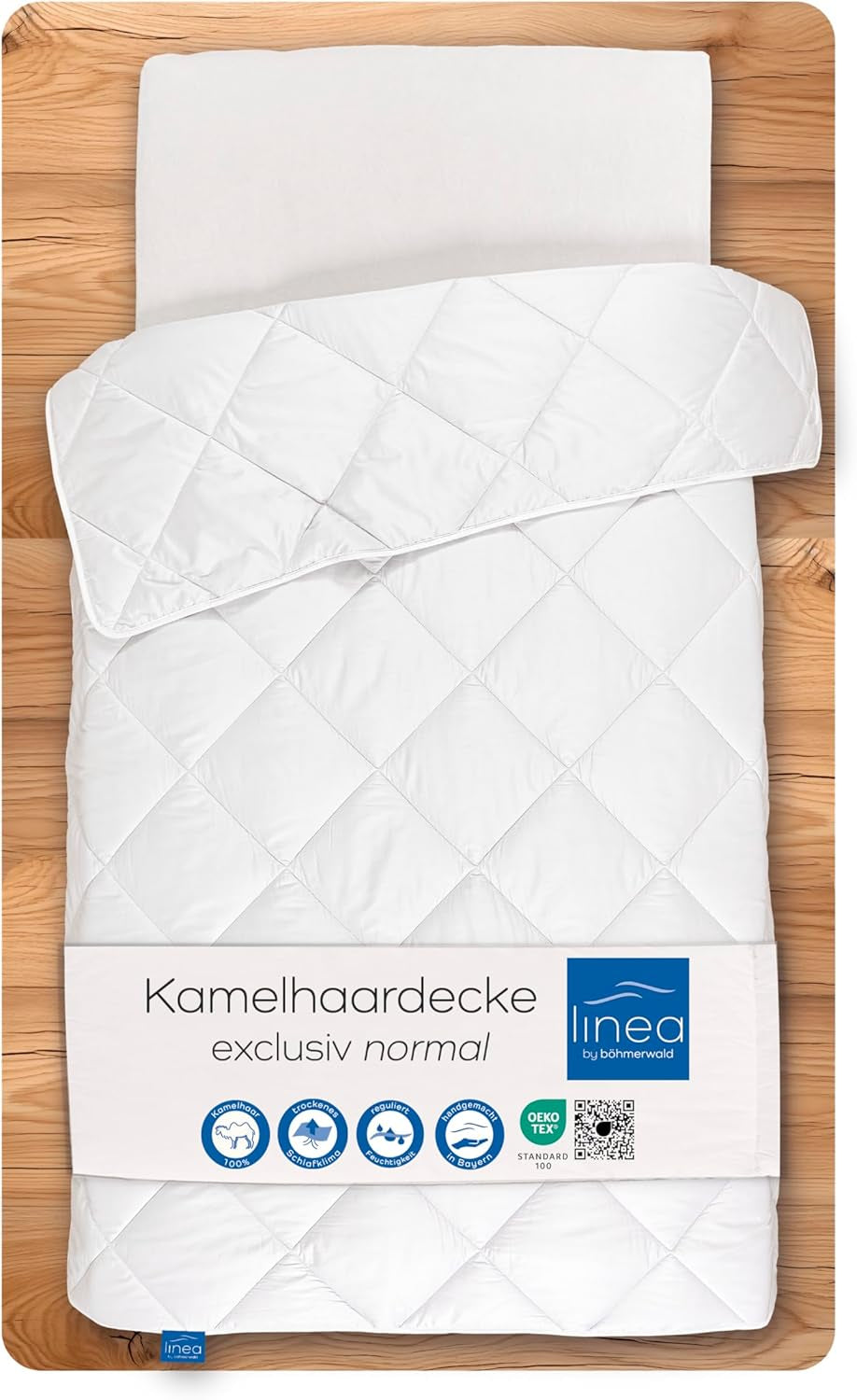 Quilt Exclusive, kamelhår, vit, 200 X 200 Cm Naty Shop täcken och täcken 200 X 200 Cm