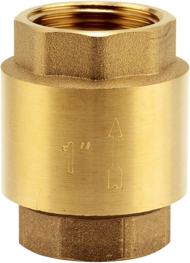Gardena mellanventil i mässing: Envägsventil i massiv mässing, 42 mm (G 1 1/4 tum) gänga för anslutning till pumpar (7232-20)