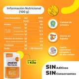 Eipulver aus Freilandeiern (1kg) | Pasteurisiertes Vollei Pulver | Ohne Zusatztoffe | Glutenfri & laktosfri | Vakuumverpackung i Zip-Beutel