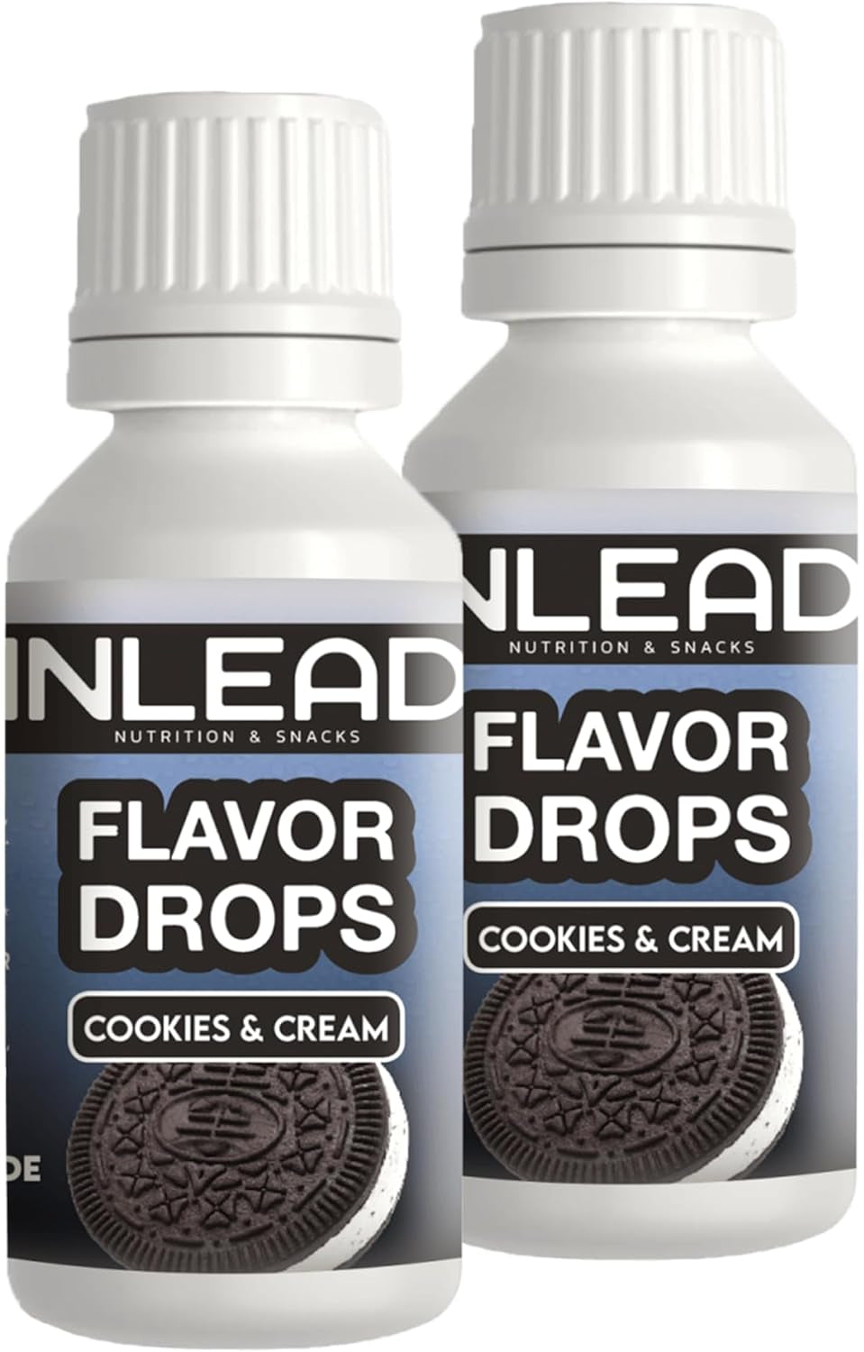 - smakdroppar | Sockerfri och kalorifri smak för sötningsmedel Naty Shop 2X 30Ml Cookies Cream - Keks