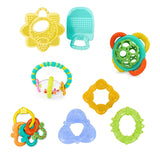 Bright Starts Little Shakers 6-delade presentset - Baby skallror & bitringar BPA-fri Lätt att fånga Unisex Newborn+
