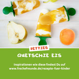 FRECHE FREUNDE Ekologisk pressbar fruktpåse Äpple Kanel Päron Ris Dinkelfruktpuré med flingor för bebisar 6 månader+ Vegansk 6-pack (6 x 100 g)