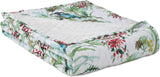 Ameliahome Överkast Överkast 260X280 Cm Dubbelsidig Lättskött Quiltväxtmönster Fågelmönster Flerfärgad Kingfisher Sängar och filtar Besuche den AmeliaHome-Store