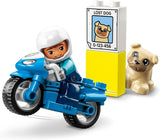 LEGO 10967 DUPLO polismotorcykel, Polisleksak för småbarn från 2 år, Idealisk leksak för motorik för bebisar, Leksaksmotorcykel Byggset Besuche den LEGO-Store