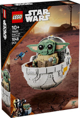 LEGO Star Wars 75403 Grogu i sin Mandalorian Repulsor-vagga - Samlarbar minifigur - Modell att bygga, leka och visa - Hemdekorationer - Present till pojkar och flickor i åldern 10+ Byggset Besuche den LEGO-Store