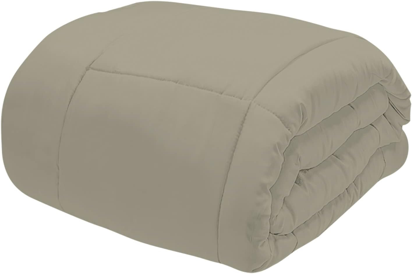 Italienskt sänglinne, vintertäcke, taupe/kräm, 250X200Cm Täcken och täcken Naty Shop