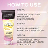 John Frieda Sheer Blonde Go Blonder Schampo, 250 ml dusch och bad Naty Shop