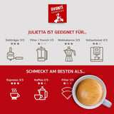 AVANTI Julietta Espresso kaffebönor, 500g, 70% Arabica 30% Robusta, traditionell trumrostning