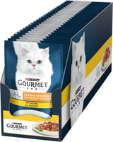 Gourmet Perle Select Strips våt kattmat med kyckling, förpackning om 26 (26 x 85 g)