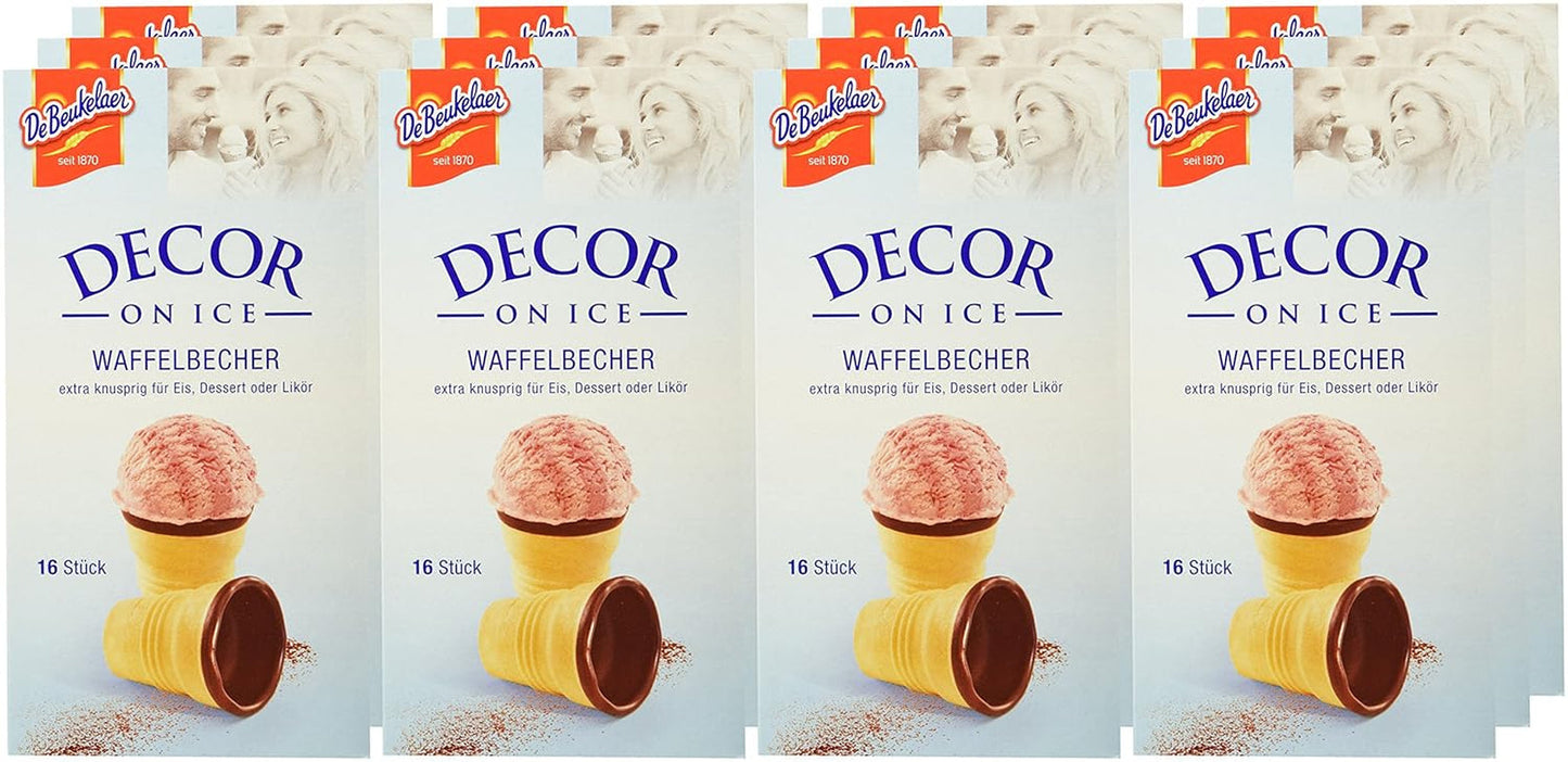 Debeukelaer Decor on Ice - Våffelförpackningar, förpackning om 12 (12 x 60g)