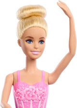 Barbie Ballerina docka Modeblond docka i avtagbar lila tutu med balettarmar och spetsiga skor HRG34