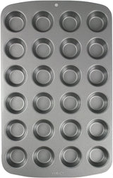 CSB111 Antihaftbeschichtete Mini-Muffinform Mit 24 Löchern Aus Karbonstahl, Edelstahl, Silver, 39,4 X 24,6 X 2,1 Cm Formar och plåtar för bakning Naty Shop 39,4 X 24,6 X 2,1 Cm Einzeln