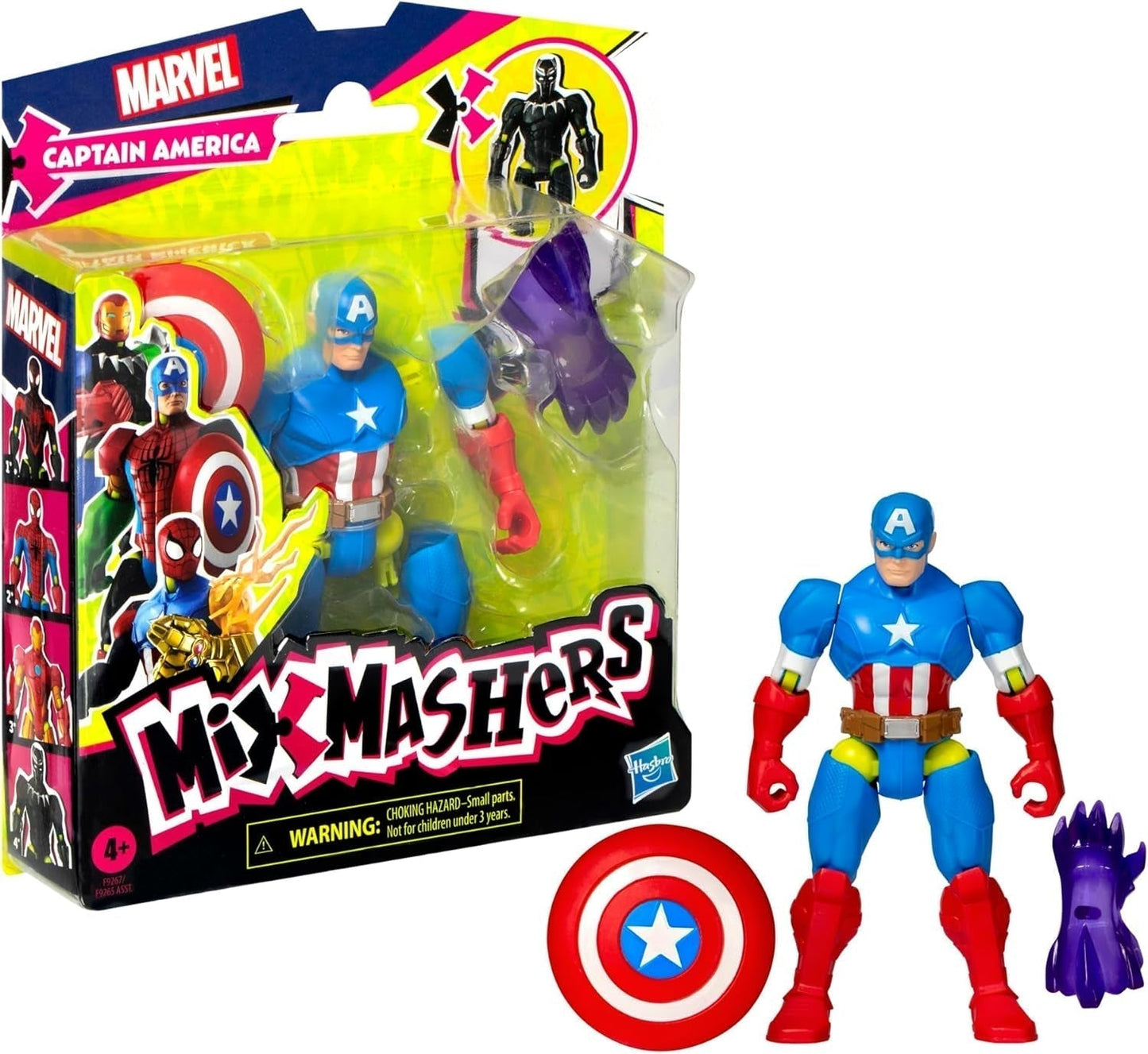 Mixmashers Marvel Captain America Avengers Mix-och-matcha actionfigurer och tillbehör Actionfigurer Naty Shop