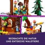 LEGO Friends trädkoja på äventyrsläger, lekset för flickor och pojkar 8 år gamla med 5 figurer och 5 djur, presentidé för kreativa spel, sportleksaker, dockhus 42631 Byggset Besuche den LEGO-Store