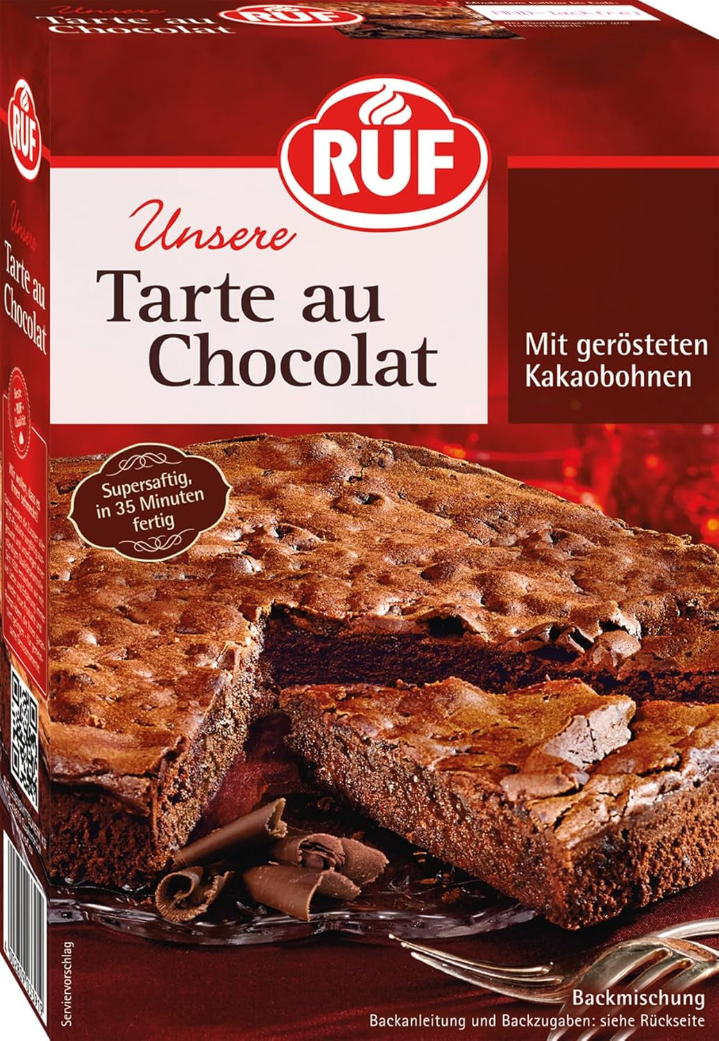 RUF Tarte Au Citron, Backmischung Für Einen Schnellen Zitronen-Kuchen Französische Art, Mit Fruchtiger Zitronen-Glasur Naty Shop Choklad 470 G
