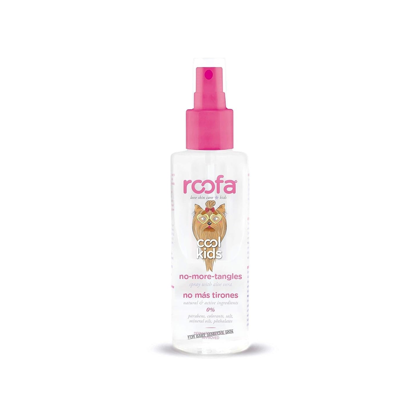 Cool Kids Anti-Tangle Spray för barn, 100 ml, Spanien, 92,8 % naturligt, med Aloe Vera, Silke och Panthenol, Strawberry Fragrance Detangling Products Naty Shop Standardtitel